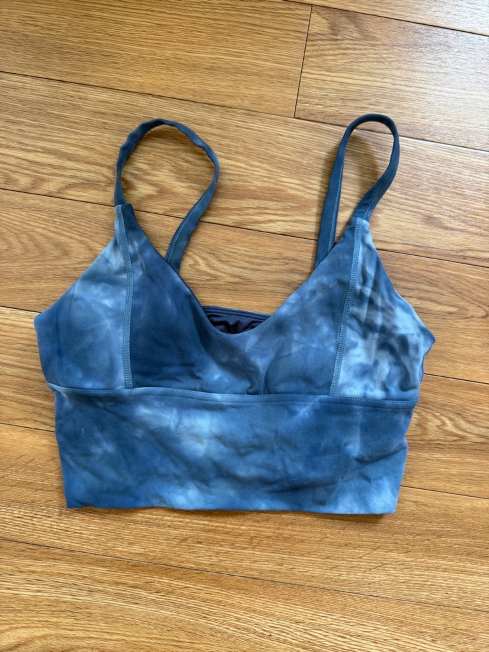 POPFLEX Tie-Dye Navy & Light Blue Bralette